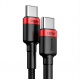 Baseus Cafule USB-C na USB-C kabel - 2m, črno-rdeč, 100W