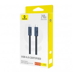 Baseus Flash 2 USB4 Kabel USB-C na USB-C 240W, 1,8m - črn