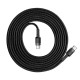 Baseus PD60W/QC3.0 Tip-C kabel 200cm siv/črn 3A