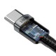 Baseus Cafule USB-C na USB-C, 100W, 2m (črn)