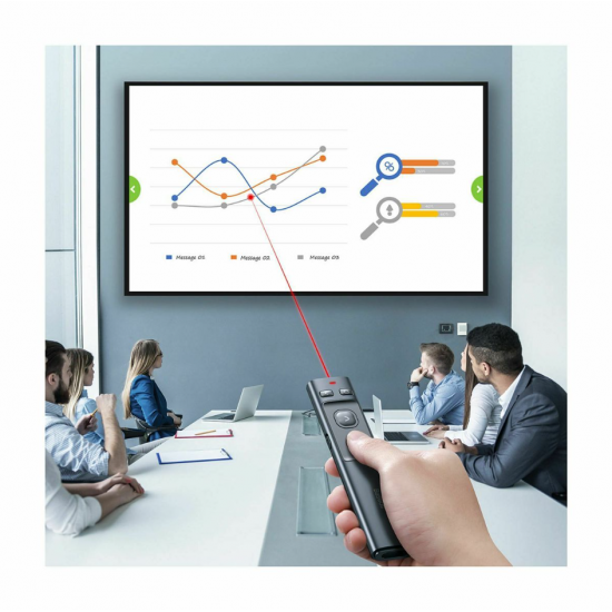 Baseus Orange Dot brezžični prezenter z laserskim kazalcem