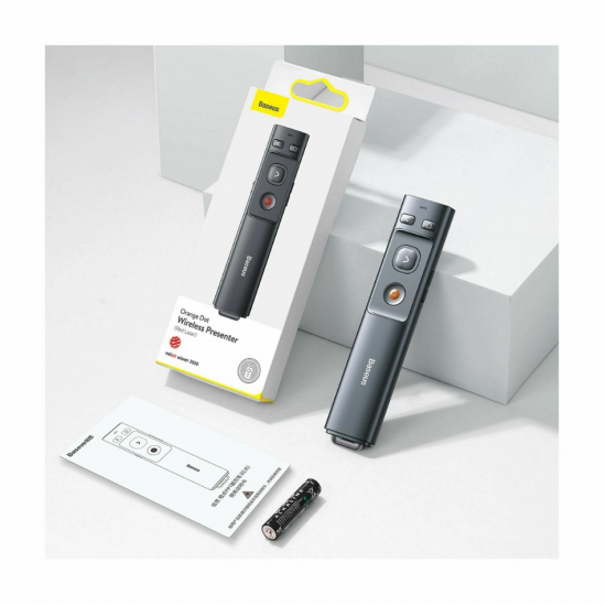 Baseus Orange Dot brezžični prezenter z laserskim kazalcem