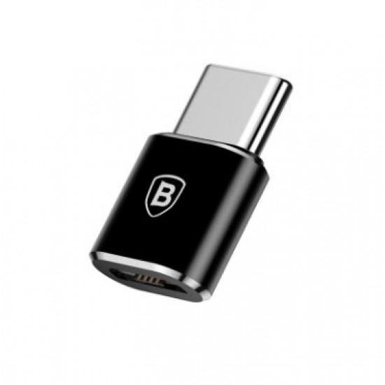 Baseus OTG adapter micro-USB – USB-C, črn