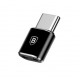 Baseus OTG adapter micro-USB – USB-C, črn