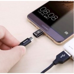 Baseus OTG adapter micro-USB – USB-C, črn