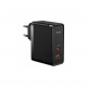 BASEUS hišni polnilec GaN5 Pro 100W USB+USB-C + kabel C-C, črn