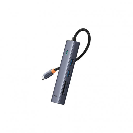 Baseus USB-C priklopna postaja 7v1 (HDMI 4K, USB 3.0, RJ45, SD)
