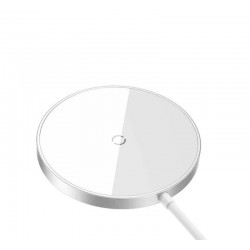 Baseus Simple Mini 3 magnetni brezžični polnilec 15W - srebrn