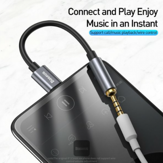 Baseus USB-C moški na 3,5 mm ženski avdio adapter