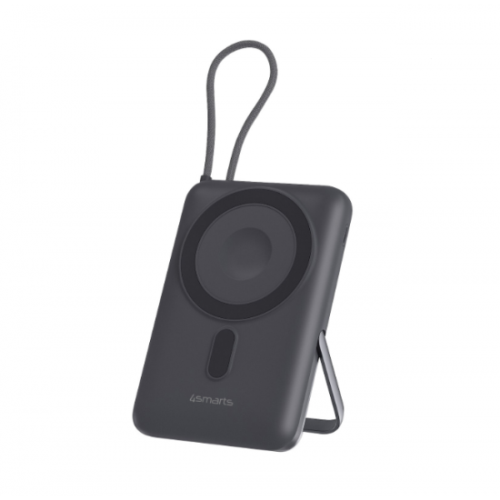 4smarts žepni power bank 10000 mAh - brezžično Qi2 15W + USB-C 22,5W