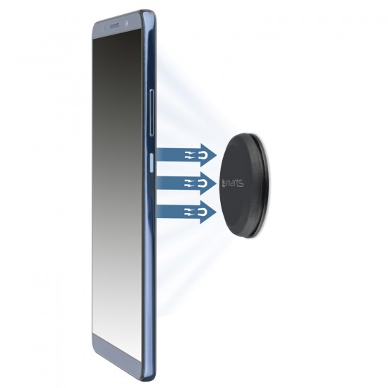 Magnetno držalo za mobilne telefone 4smarts UltiMAG Allround - namestitev na gladko površino