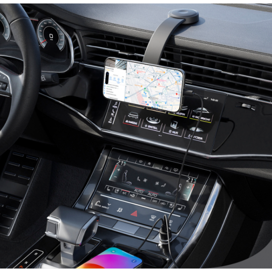 4smarts Qi2 magnetni avtomobilski nosilec z brezžičnim polnilnikom 15W