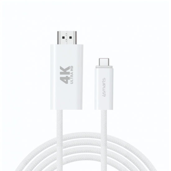 4smarts USB-C / HDMI kabel z Power Delivery 100 W – 2 m, bel