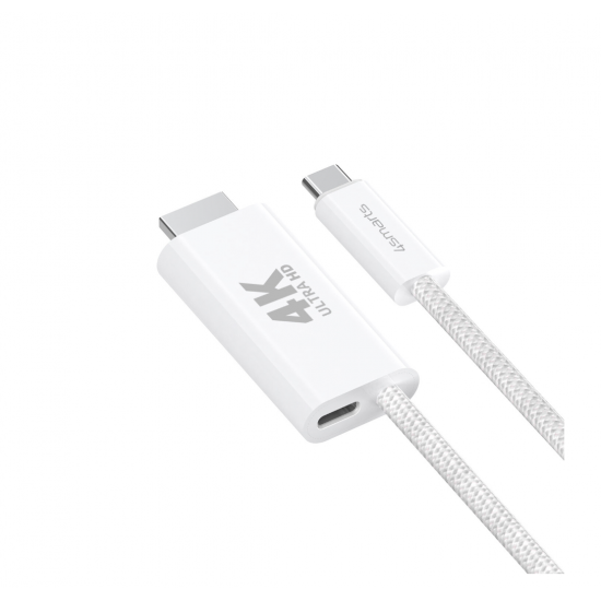 4smarts USB-C / HDMI kabel z Power Delivery 100 W – 2 m, bel
