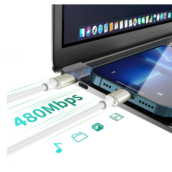 4smarts PremiumCord USB-C kabelski komplet 60 W (0,5 m + 1,5 m + 3 m) z Digital Adapterjem in USB-C spojnikom
