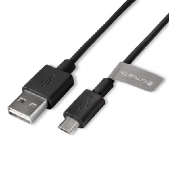 4smarts Basic podatkovni kabel LinkCord Micro-USB - črn, 1m 4smarts Basic podatkovni kabel LinkCord Micro-USB - črn, 1m