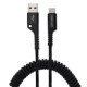4smarts podatkovni kabel SpiralCord USB-C - črn, 1m 4smarts podatkovni kabel SpiralCord USB-C - črn, 1m