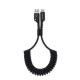 4smarts podatkovni kabel SpiralCord USB-C - črn, 1m 4smarts podatkovni kabel SpiralCord USB-C - črn, 1m