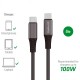 4Smarts kabel USB-C na USB-C PremiumCord 100W 3m črn