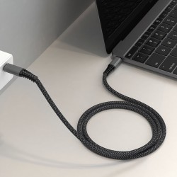 4Smarts kabel USB-C na USB-C PremiumCord 100W 1,5m črn 4Smarts kabel USB-C na USB-C PremiumCord 100W 1,5m črn