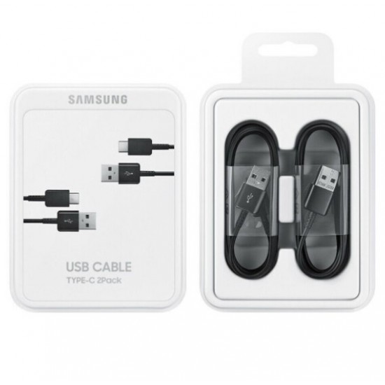 Kabel Samsung USB-A v USB-C - 1,5m, črn - 2 kabla v paketu