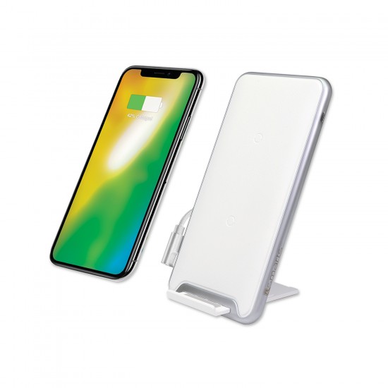 4smarts induktiven hitri polnilec VoltBeam Pro 10W - srebrno bel 4smarts induktiven hitri polnilec VoltBeam Pro 10W - srebrno bel