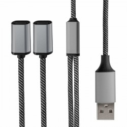 4smarts USB-A v 2x USB-C razdelilec 4smarts USB-A v 2x USB-C razdelilec
