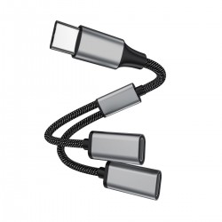 4smarts USB-C v 2x USB-C razdelilec 4smarts USB-C v 2x USB-C razdelilec