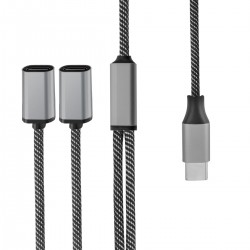 4smarts USB-C v 2x USB-C razdelilec 4smarts USB-C v 2x USB-C razdelilec