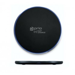 Prio hitri brezžični polnilec 15W - črn