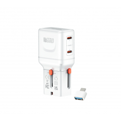 4smart Nomad Pocket svetovni potovalni adapter 65 W