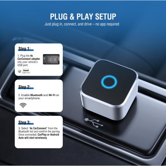 4smarts brezžični CarPlay Adapter