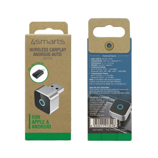 4smarts brezžični CarPlay Adapter