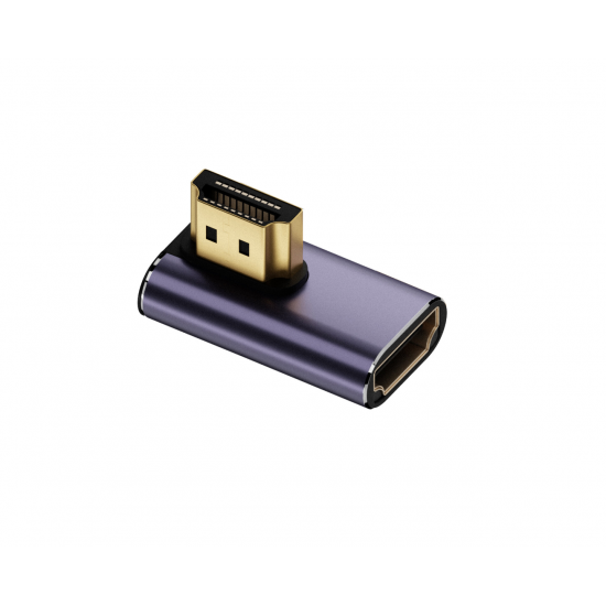 4smarts HDMI 8K kotni adapter komplet – 3× adapter + HDMI spojnik (siv)