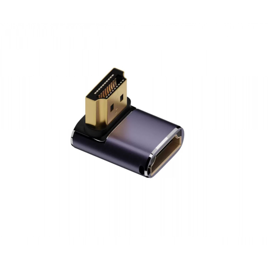 4smarts HDMI 8K kotni adapter komplet – 3× adapter + HDMI spojnik (siv)