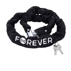 Forever Outdoor CHL-110 kolesarska veriga z zaklepom 110cm - črna