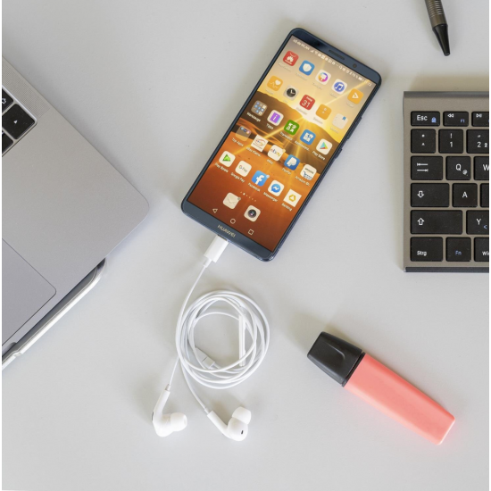 4smarts slušalke Melody USB-C z D/A pretvornikom in mikrofonom – bele