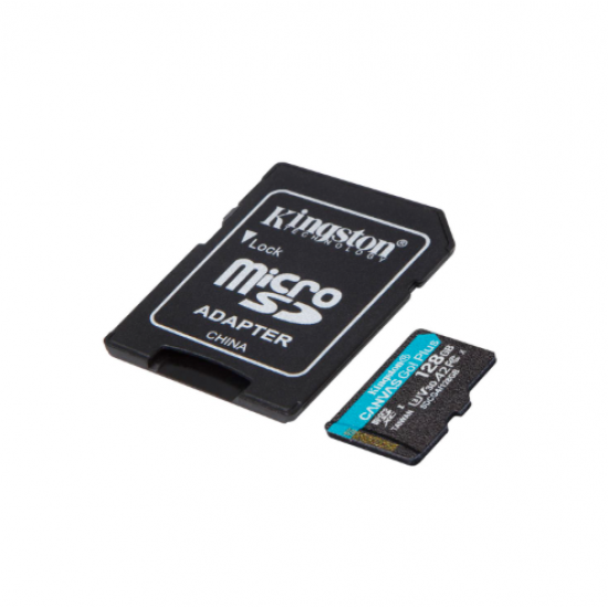 Spominska kartica Kingston microSD 128 GB + SD adapter