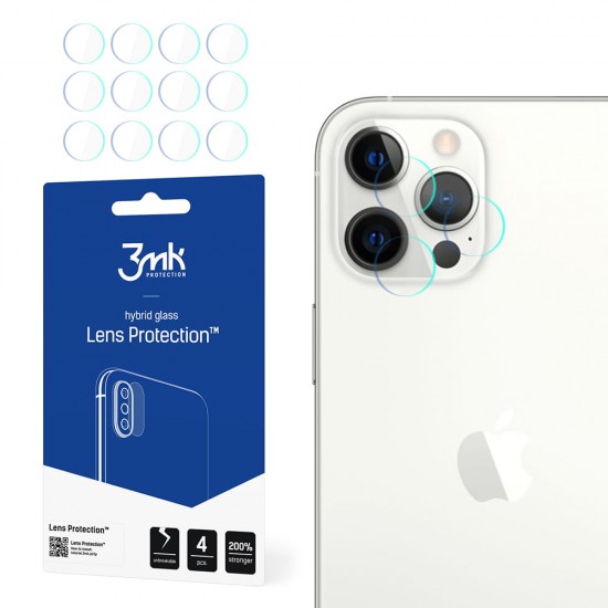 Zaščitno steklo 3MK za leče kamere za Apple iPhone 12 Pro Max