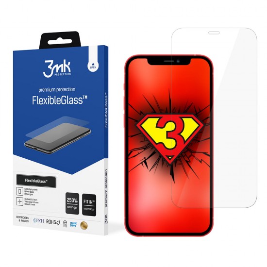 Zaščitno fleksibilno steklo 3MK za Apple iPhone 12 Mini Zaščitno fleksibilno steklo 3MK za Apple iPhone 12 Mini