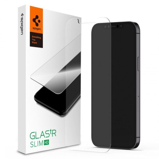 Zaščitno steklo Spigen Slim za Apple iPhone 12 Mini Zaščitno steklo Spigen Slim za Apple iPhone 12 Mini