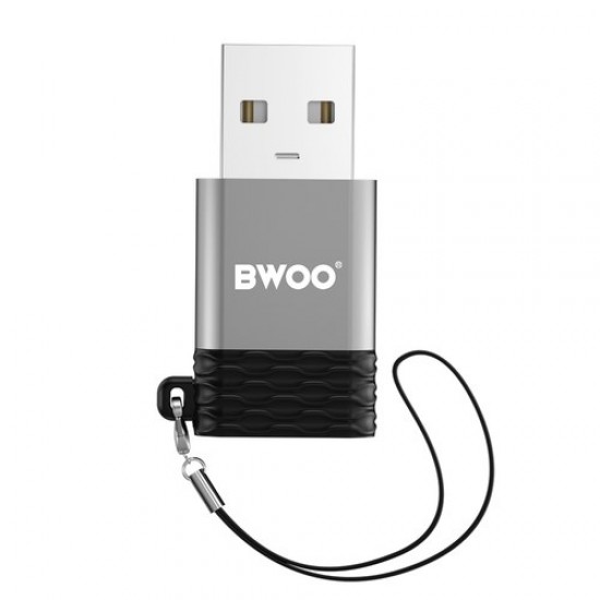 OTG adapter BWOO BZ-38 USB-C v USB - siv
