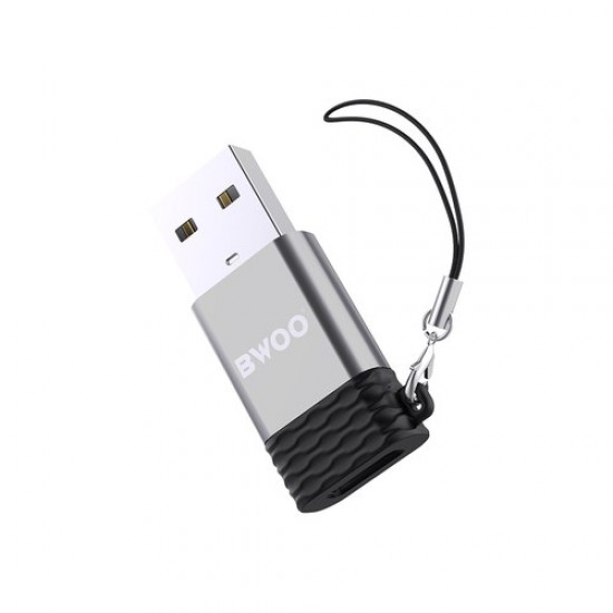 OTG adapter BWOO BZ-38 USB-C v USB - siv