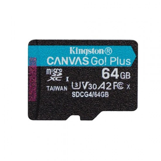 Spominska kartica Kingston microSD 64 GB + SD adapter Spominska kartica Kingston microSD 64 GB + SD adapter