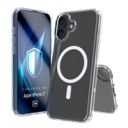 Silikonski etui MagCase za Apple iPhone 17 - prozoren
