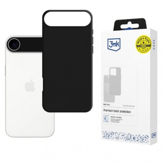 Etui 3MK MATT CASE za Apple iPhone 17 Air - črn