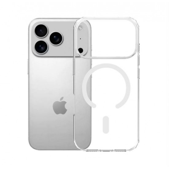 Silikonski etui MagCase za Apple iPhone 17 Pro - prozoren