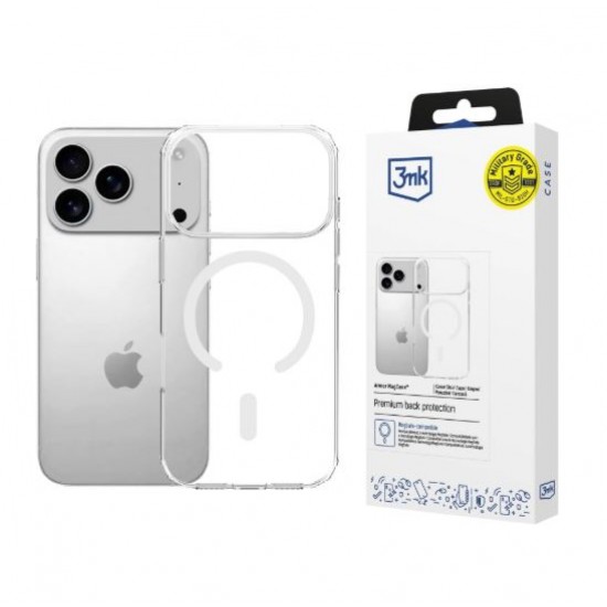 Silikonski etui MagCase za Apple iPhone 17 Pro - prozoren