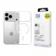 Silikonski etui MagCase za Apple iPhone 17 Pro - prozoren