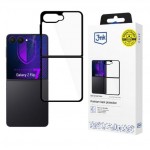 Etui 3MK SATIN ARMOR + za Samsung Galaxy Z Flip7 - črn, prozoren